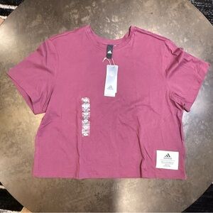 Adidas Purple Crop Top size Large